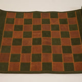 Ensemble d'échecs roulable magnétique - Cuir véritable - Vert / intérieur doré - ensemble d'échecs luxe classique jeu d'échecs échecs de voyage en cuir véritable - Rouge et Noir