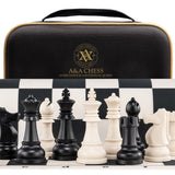 Ensemble jeu d'échecs en trousse - Plastique et silicone - ensemble d'échecs classique jeu d'échecs échecs de voyage - Rouge et Noir