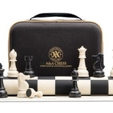 Ensemble jeu d'échecs en trousse - Plastique et silicone - ensemble d'échecs classique jeu d'échecs échecs de voyage - Rouge et Noir