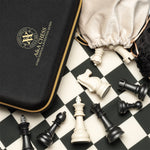 Ensemble jeu d'échecs en trousse - Plastique et silicone - ensemble d'échecs classique jeu d'échecs échecs de voyage - Rouge et Noir