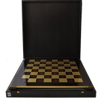 Ensemble Luxe Métal et Perle - Rouge et Or - ensemble d'échecs classique et décoratif luxe - Rouge et Noir