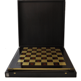 Ensemble Luxe Métal et Perle - Rouge et Or - ensemble d'échecs classique et décoratif luxe - Rouge et Noir