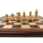 Ensemble Palissandre laqué - ensemble échecs classique - Rouge et Noir