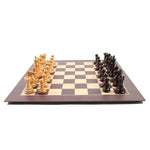 Ensemble Tournoi Deluxe - Bois de Rose - ensemble d'échecs classique - Rouge et Noir