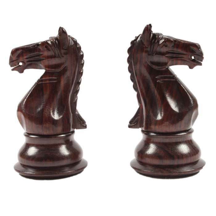 Ensemble Tournoi Deluxe - Bois de Rose - ensemble d'échecs classique - Rouge et Noir