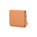 Etui de bridge en cuir pleine fleur - Soleil - jeu de cartes coffret bridge à jouer coffret de cartes luxe - Rouge et Noir