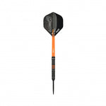 Fléchettes 80% Nickel Tungstène - Raise B - Orange - Fléchettes acier - Rouge et Noir