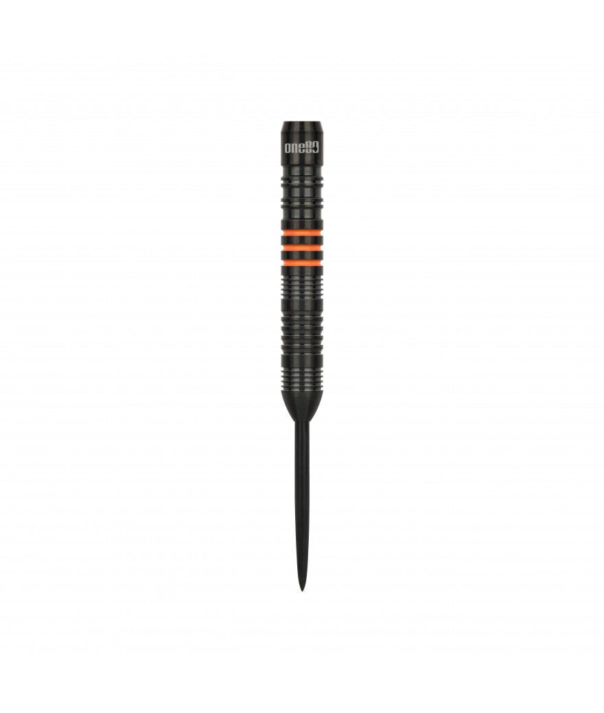 Fléchettes 80% Nickel Tungstène - Raise B - Orange - Fléchettes acier - Rouge et Noir