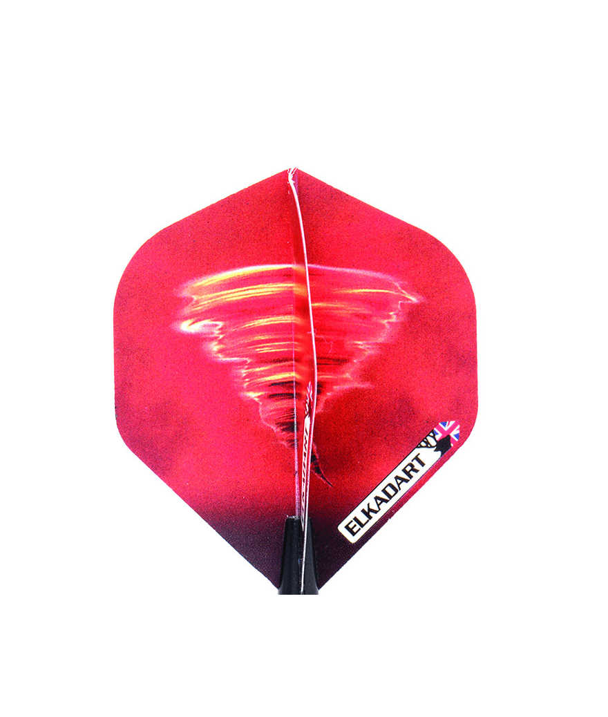 Fléchettes 90% Nickel Tungstène - Tornado - Fléchettes acier - Rouge et Noir
