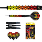 Fléchettes 90% Tungstène - Firestorm Flame - Winmau - Fléchettes acier - Rouge et Noir