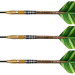 Fléchettes Green Line 95% tungstene - Masterpiece - Royal Darts - Fléchettes acier - Rouge et Noir