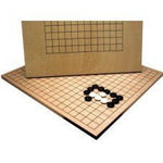 Goban réversible 19 et 13 lignes - Qualité supérieure - jeu traditionnel jeu de go - Rouge et Noir