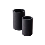 Godets rond bois manopoulos - Noir - accessoire de backgammon godets - Rouge et Noir