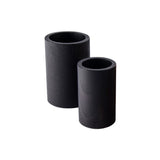 Godets rond bois manopoulos - Noir - accessoire de backgammon godets - Rouge et Noir