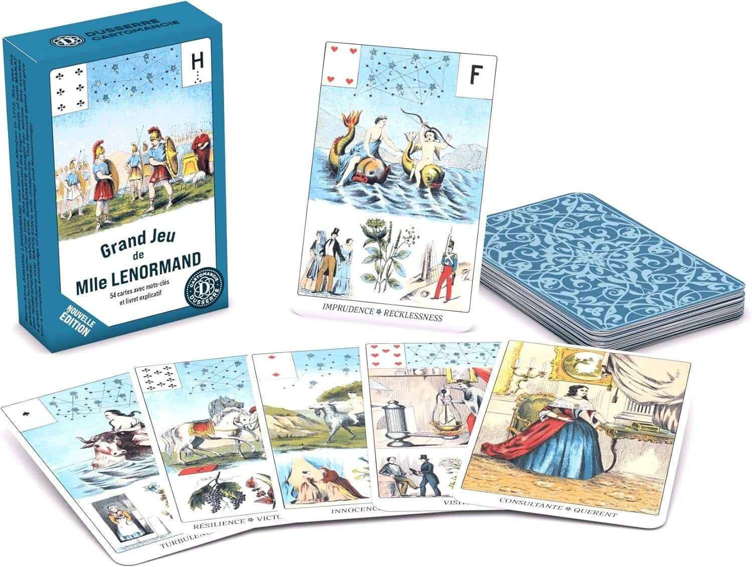 Grand Jeu de Mlle Lenormand - jeu divinatoire - Rouge et Noir