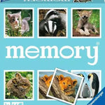 Grand Mémory des petits animaux - Cartes Enfants - Rouge et Noir