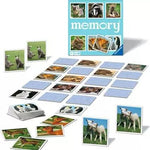 Grand Mémory des petits animaux - Cartes Enfants - Rouge et Noir