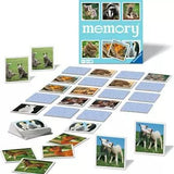 Grand Mémory des petits animaux - Cartes Enfants - Rouge et Noir