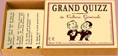 Grand Quizz de Culture Générale - fin de soirée solitaire - Rouge et Noir
