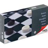 Jeu de dames (internationales) de voyage en plastique magnétique - 17 x 9 cm - jeu de dames françaises pions de dames françaises - Rouge et Noir