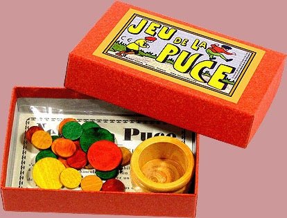 Jeu de la puce - fin de soirée solitaire - Rouge et Noir