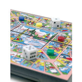 Jeu de l'oie de voyage en plastique magnétique - 17 x 9 cm - jeu de l'oie - Rouge et Noir