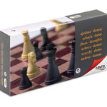 Jeu d'échecs de voyage en plastique magnétique - PM - 17 x 9 cm - jeu d'échecs de voyage - Rouge et Noir