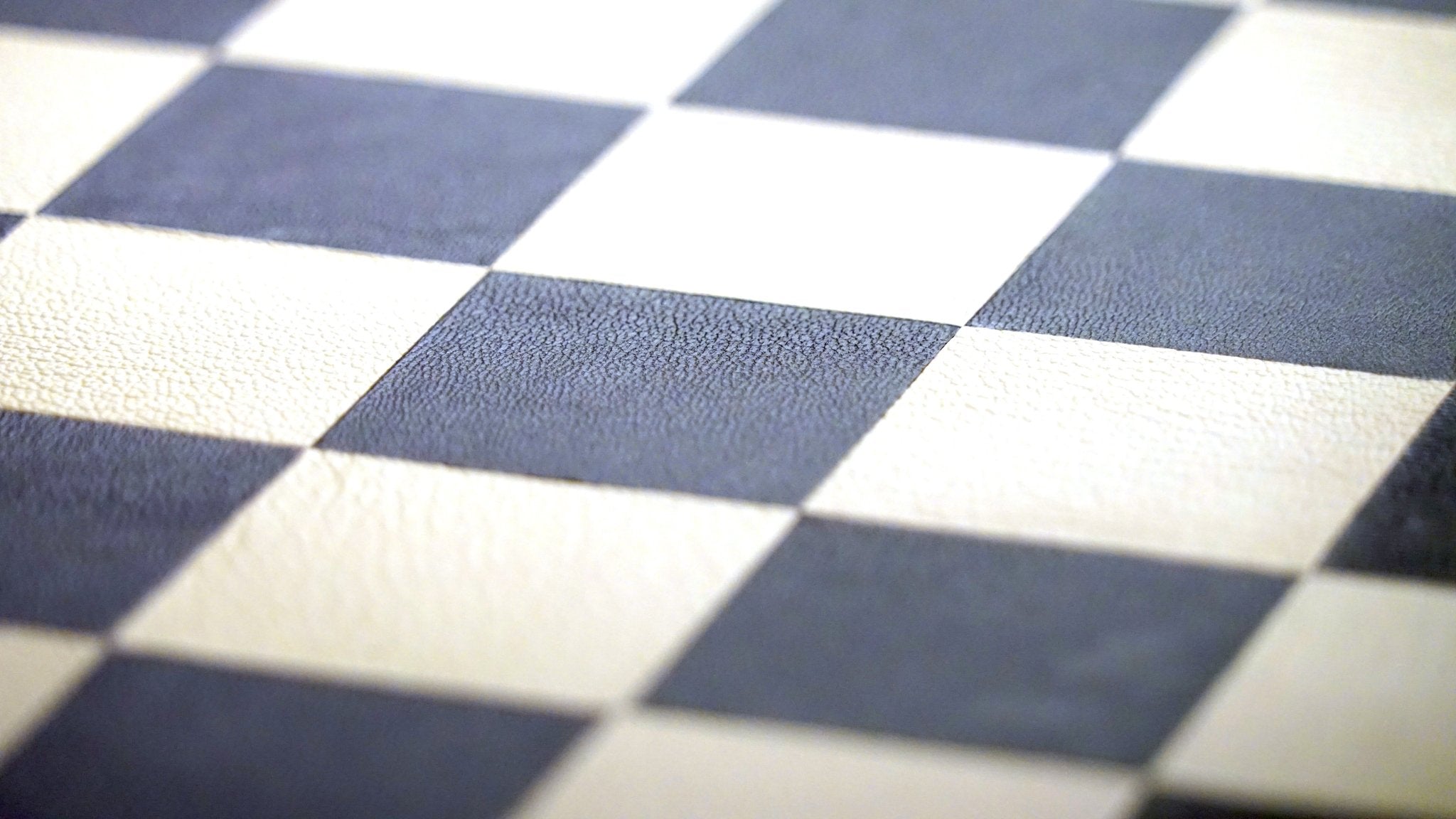 Jeu d'échecs en marqueterie de cuir - Exemplaire unique - Fabrication française - ensemble d'échecs luxe classique jeu d'échecs en cuir véritable - Rouge et Noir
