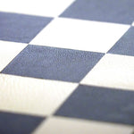 Jeu d'échecs en marqueterie de cuir - Exemplaire unique - Fabrication française - ensemble d'échecs luxe classique jeu d'échecs en cuir véritable - Rouge et Noir