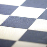 Jeu d'échecs en marqueterie de cuir - Exemplaire unique - Fabrication française - ensemble d'échecs luxe classique jeu d'échecs en cuir véritable - Rouge et Noir