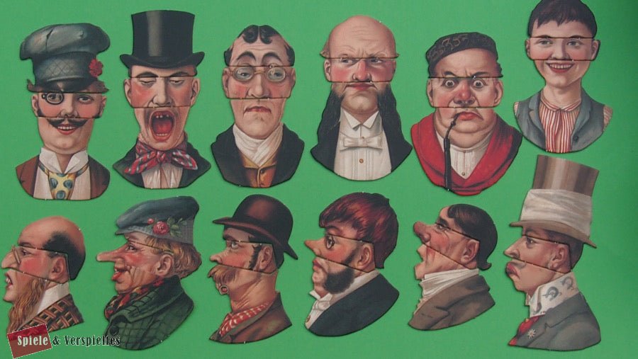 Jeu des visages - Jeux Traditionnels - Rouge et Noir