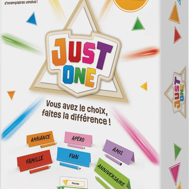 Just one - Jeu de plateau d'ambiance et de vivacité - Rouge et Noir