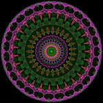 Kaleidoscope holographique à tube paillettes - Jeux Optiques - Rouge et Noir