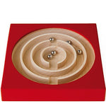 Labyrinthe Naef - Jeu d'adresse en bois jeu design cadeau sénior - Rouge et Noir
