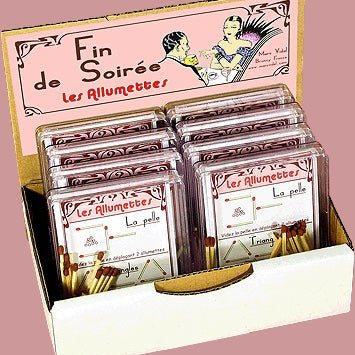 Les allumettes - fin de soirée - Rouge et Noir