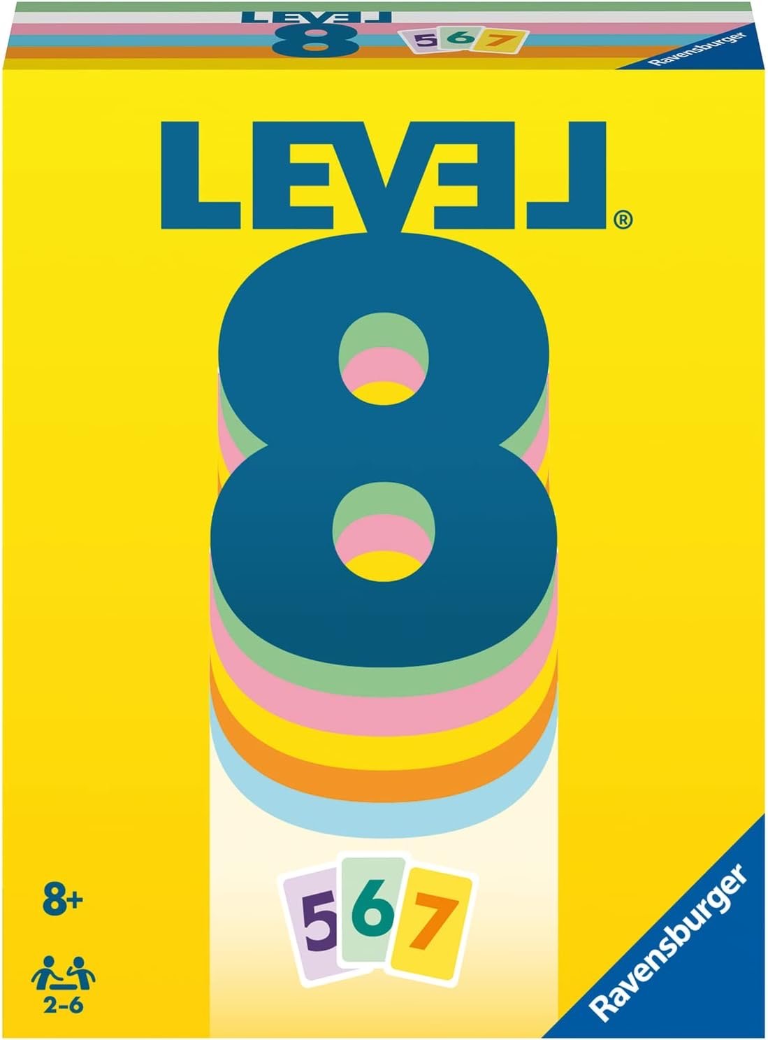 Level 8 - Jeu de plateau d'ambiance et de vivacité - Rouge et Noir