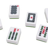 Mah - Jong - Coffret bois - Effet loupe - jeu traditionnel jeu de mah - jong - Rouge et Noir
