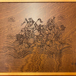 Mah - Jong - Coffret bois luxe - jeu traditionnel jeu de mah - jong cadeau bel objet - Rouge et Noir