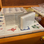 Mah - Jong - Coffret bois luxe - jeu traditionnel jeu de mah - jong cadeau bel objet - Rouge et Noir