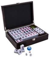 Mah - Jong - Coffret bois - Noir - PM - jeu traditionnel jeu de mah - jong - Rouge et Noir