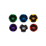 Mallette 300 jetons argile 14,5 g - World Series - Sans valeurs - accessoire de poker - Rouge et Noir