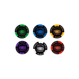 Mallette 300 jetons argile 14,5 g - World Series - Sans valeurs - accessoire de poker - Rouge et Noir