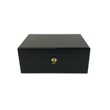 Mallette bois laqué noir vide - 500 jetons - accessoire de poker cadeau bel objet - Rouge et Noir