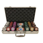 Mallette de 300 jetons - Chips Palace MC - 14,5 gr - mallette de poker aluminium coffret de poker de luxe - Rouge et Noir