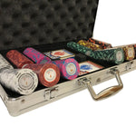 Mallette de 300 jetons - Chips Palace MC - 14,5 gr - mallette de poker aluminium coffret de poker de luxe - Rouge et Noir
