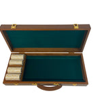 Mallette de 500 jetons - Bois avec racks - Sunshine - 14,5 gr - mallette de poker en aluminium coffret de poker de luxe cadeau bel objet - Rouge et Noir