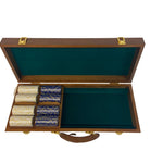 Mallette de 500 jetons - Bois avec racks - Sunshine - 14,5 gr - mallette de poker en aluminium coffret de poker de luxe cadeau bel objet - Rouge et Noir