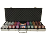 Mallette de 500 jetons - Chips Palace MC - 14,5 gr - mallette de poker aluminium coffret de poker de luxe - Rouge et Noir