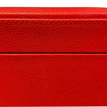 Mallette de poker en cuir grainé - Rouge - coffret de poker de luxe - Rouge et Noir