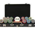Mallette Poker - 300 jetons Céramique - coffret de poker de luxe cadeau bel objet - Rouge et Noir